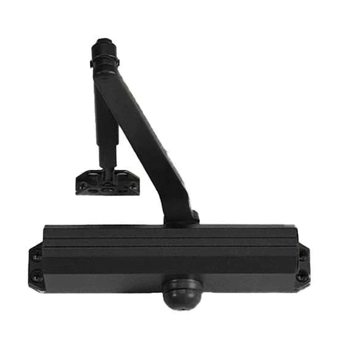 Norton 1601-SN-693 ADA Surface Door Closer, Adjustable Sizes 1-6, Grade 1, Flat Black, Tri-Packed