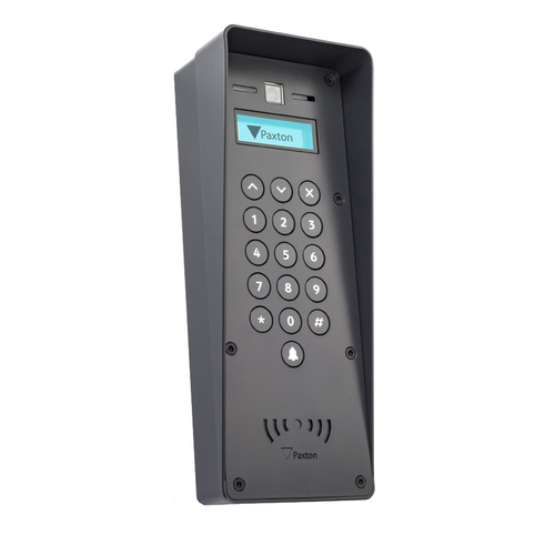 Paxton Access 337-410-US Standard Entry Panel with Rain Hood, 16 Key, Two Way Audio, Full Color Camera