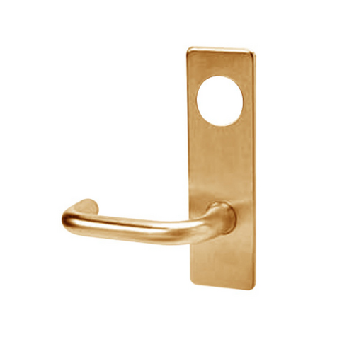 Corbin Russwin ML2010 LWM 612 D134 M31 Lustra Lever with M Escutcheon for ML2010 Trim, Handing Field Reversible, Satin Bronze
