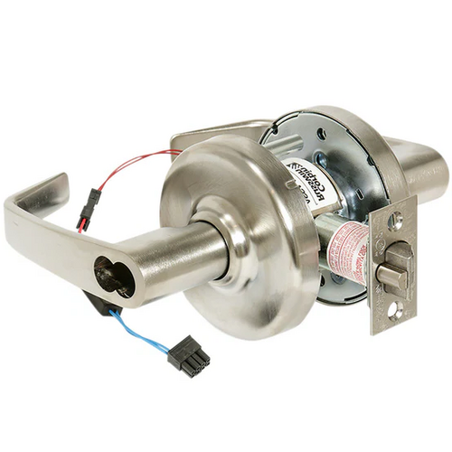 Corbin Russwin CLX33905-NZD-626C-M92-CTSD SFIC 12/24VDC Grade 1 Electrified Newport Lever, Field Selectable, 12-24VDC, Satin Chrome