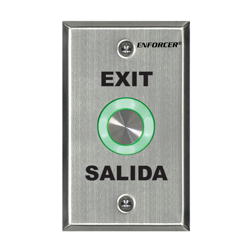 Seco-Larm SD-6276-SS1Q Vandal-Resistant Piezoelectric Pushbutton with Programmable Illumination