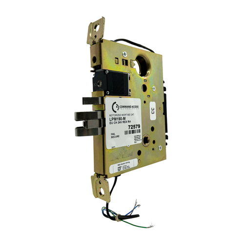 Command LPM190-M-EU-CH-24V-REX Motorized Mortise Latch Retraction, 24V EU Electric Unlock, Schlage L Retrofit