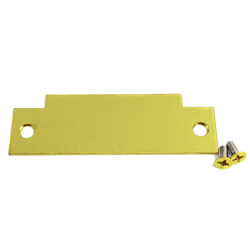 Tuff Strike FP114478-PB Filler Plate ASA 1-1/4in x 4-7/8in - Polished Brass
