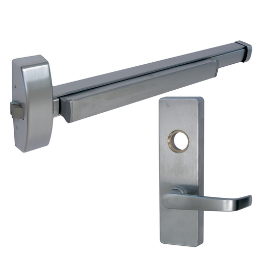 PHI FL2108-V4908A-RHR-630-48 Fire Rated Rim Exit Device, Key Lock, Vandal Resistant Lever, Right Hand, 48in