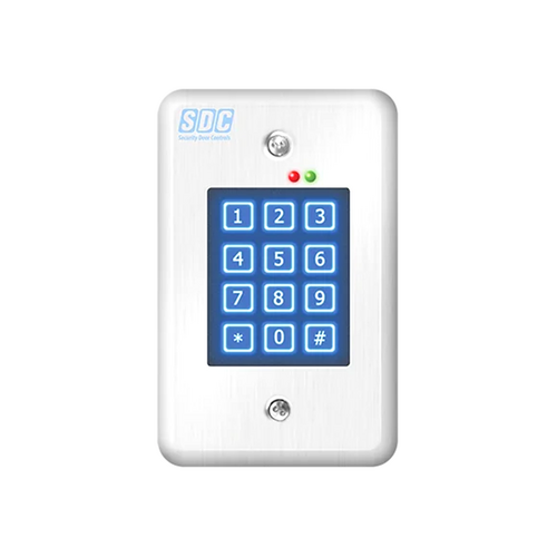 Security Door Controls 918W-U Indoor Keypad w/ Weigand Output, LED Status, Adjustable Annunciation, Stainless Steel