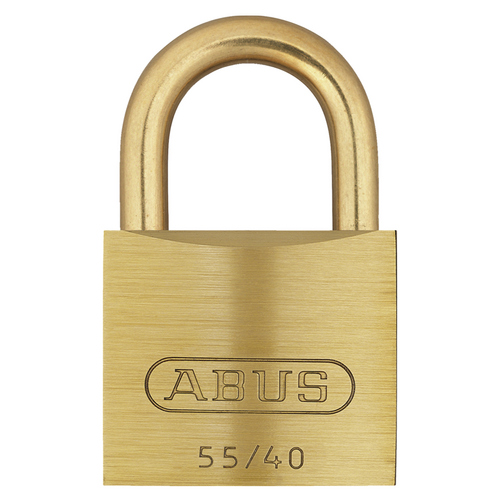 Abus 55MB/40 KA 5404 Brass Body Padlock, 1-1/2