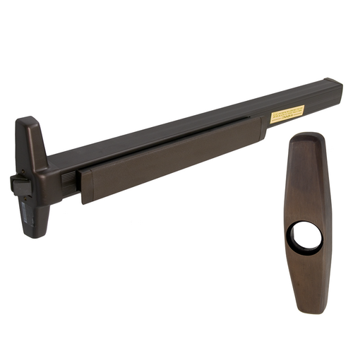 Von Duprin 33A-NL-OP-710-36 Narrow Stile Rim Exit Device with Nightlatch Trim, RHR, 36in, Dark Bronze