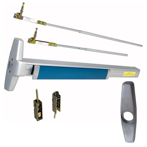 Von Duprin 3547A-NL-OP-626-36 Narrow Stile CVR Concealed Vertical Rod Exit Device with Nightlatch Trim