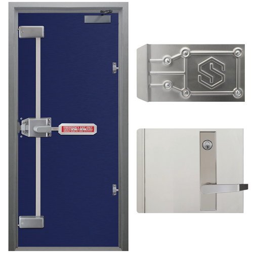 Securitech TEL-KLT-AP-RHR Keyed Lever Trim for Tel-200 Series, RHR, Anti-Pry Plates, 630/32D SS