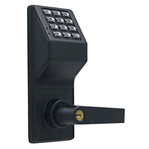 Alarm Lock DL2700/19 Trilogy Electronic Lock, 100 Users, 12 Button Keypad, Weather-Proof, Matte Black