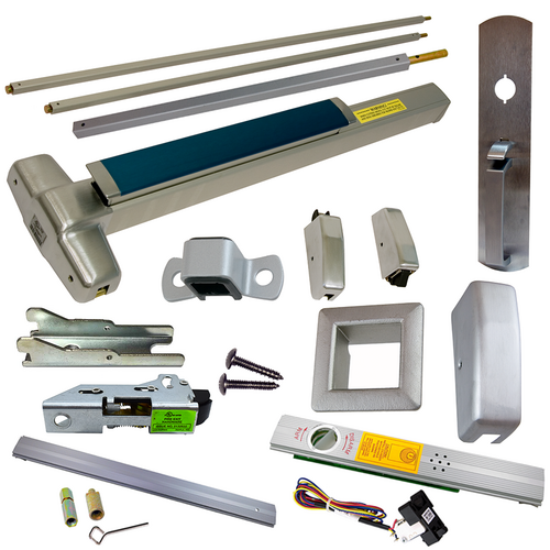 Von Duprin RX-9827TP-626-36-LBR-ALK Alarmed Exit Device Kit, RX Switch, SVR, 990TP Trim, 36x84, Grade 1, Satin Chrome