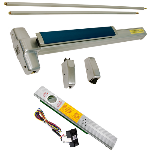 Von Duprin RX-9927EO-F-626-48-ALK Alarmed Exit Device, Fire-Rated, RX Switch, SVR, 48in x 84in, Satin Chrome