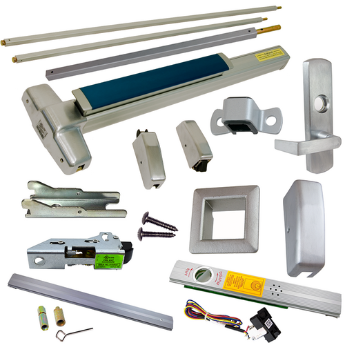 Von Duprin RX-9927L-626-48-LBR-LHR-06-ALK Alarmed Exit Device Kit with RX Switch, SVR, 996L-06 Lever Trim, Satin Chrome