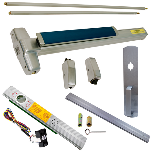 Von Duprin RX-9927NL-626-48-ALK Alarmed Exit Device Kit with Nightlatch Trim, Satin Chrome, Grade 1, 48