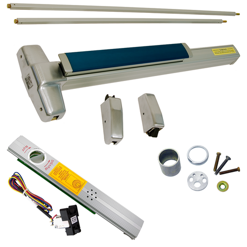 Von Duprin RX-9927NL-OP-F-626-48-ALK Alarmed Exit Device Kit with Nightlatch Trim, Fire-Rated, Satin Chrome