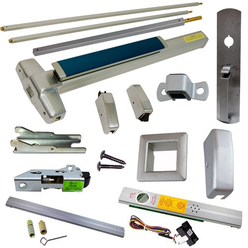 Von Duprin RX-9927TP-626-48-LBR-ALK Alarmed Exit Device Kit, RX Switch, SVR, 990TP Trim, 48x84, Grade 1, Satin Chrome
