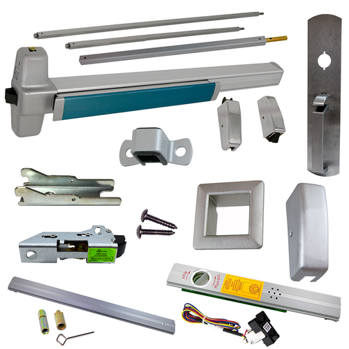 Von Duprin RX-9927TP-628-36-LBR-ALK Alarmed RX Exit Device, SVR, 990TP Trim, 36x84in, Grade 1, Satin Aluminum