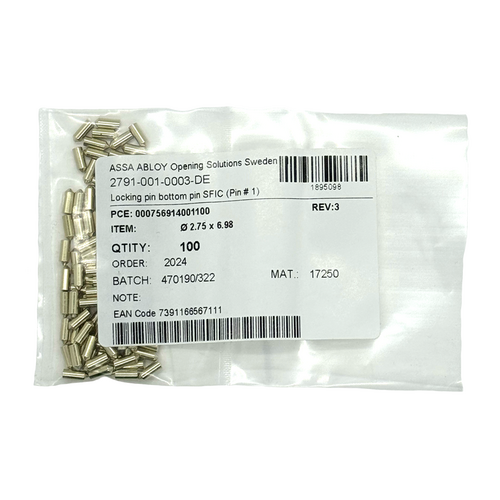Assa Abloy 909001 SFIC Bottom Pin 1 100/Bag