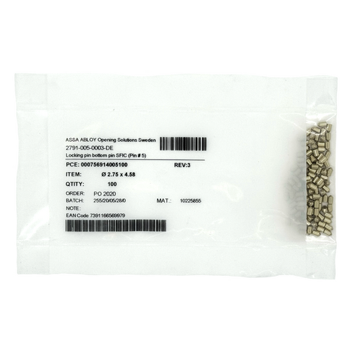 Assa Abloy 909005 SFIC Bottom Pin 5 100/Bag