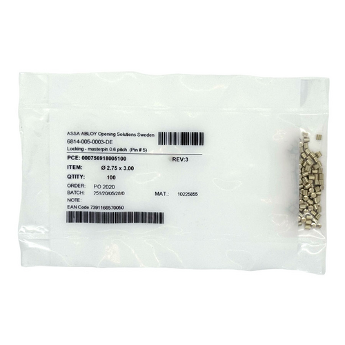 Assa Abloy 911005 SFIC Master Pin 5 100/Bag