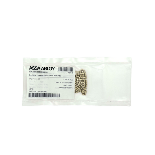 Assa Abloy 911006 SFIC Master Pin 6 100/Bag