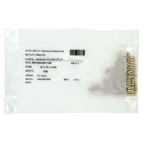 Assa Abloy 911011 SFIC Master Pin 11 100/Bag