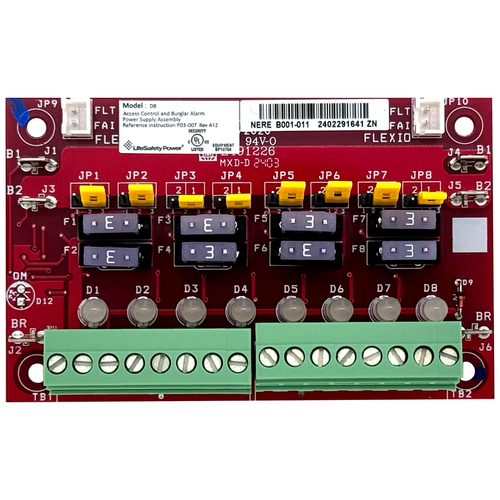 Lifesafety Power D8-BOXED 8 Output Auxiliary Distribution Module, Fused