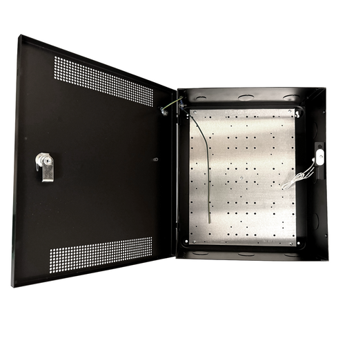 Lifesafety Power E1M-BOXED 2-Doors, E1 Enclosure with Mercury-Compatible Backplate