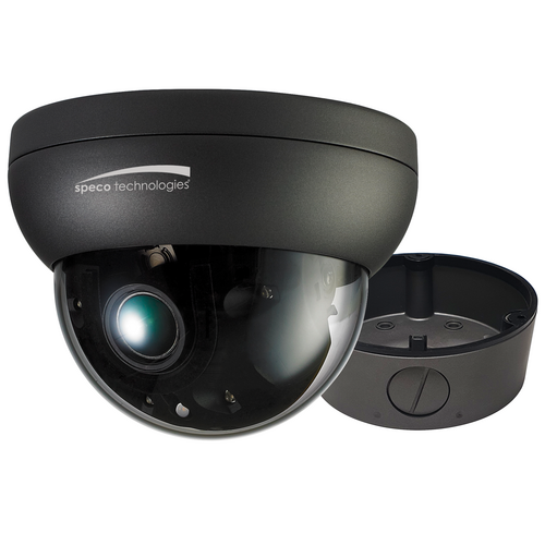 Speco HT7246T1 Intensifier T Vandal Dome Camera, 2MP, HD-TVI, Varifocal Lens, IP67, Dark Gray