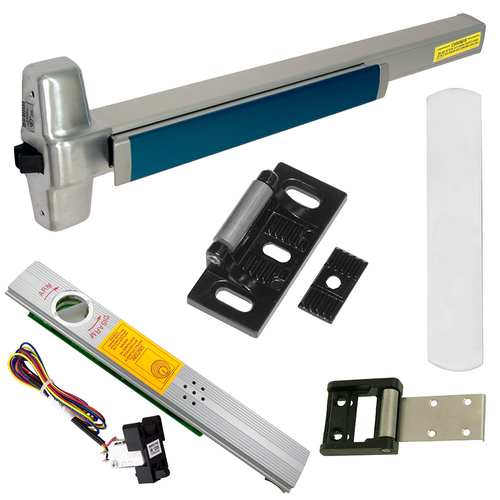 Von Duprin 98EO-626-36 1439 990 ALK Alarmed Rim Exit Device Kit, 990EO Trim Plate, 36in, Grade 1, Satin Chrome