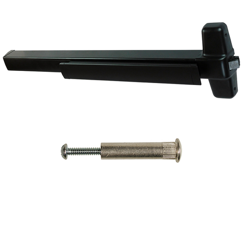 Von Duprin 98EO-711-48 SNB Rim Exit Device, Exit Only No Trim, 48in, Hex Dogging, Grade 1, Flat Black