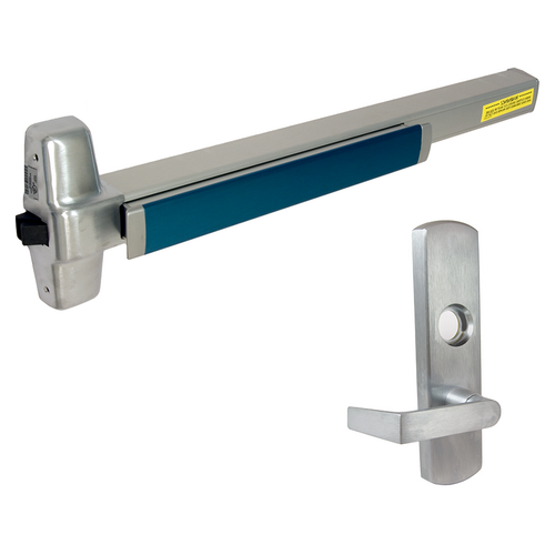 Von Duprin 98L-NL-F-626-36-LHR 06 Fire Rated Rim Exit Device Nightlatch Lever Trim, 36in, Grade 1, Satin Chrome
