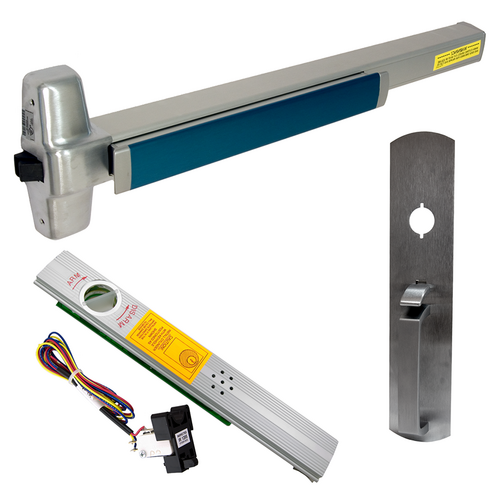 Von Duprin 98TP-F-626-36 ALK Alarmed Fire Rated Rim Exit Device, 990TP Trim, No Dogging, 36in, Satin Chrome
