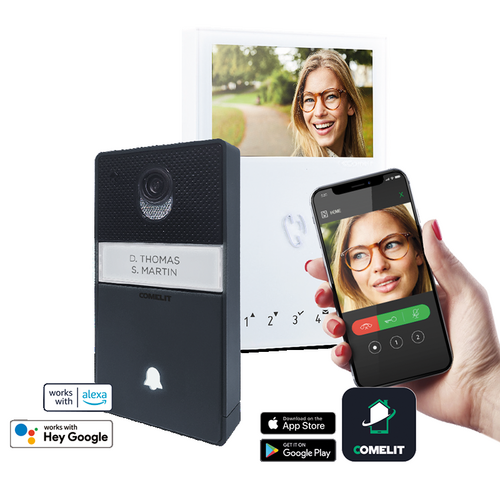 Comelit HFX-700W Bello Wi-Fi Door Entry Monitor Kit with 4.3