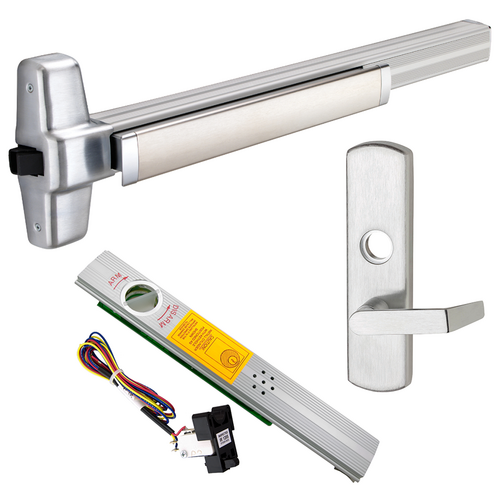 Von Duprin 99L-F-626-36-RHR 06 ALK Alarmed Fire Rated Rim Exit Device, 996L-06 Lever Trim, Satin Chrome