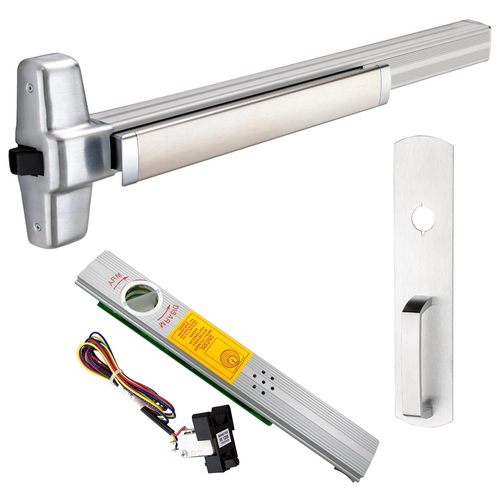 Von Duprin 99NL-626-36 ALK Alarmed Rim Exit Device 990NL Nightlatch Trim, 36in, Grade 1, Satin Chrome