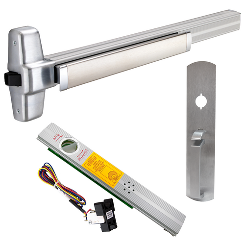 Von Duprin 99TP-F-626-36 ALK Alarmed Fire Rated Rim Exit Device, 990TP Trim, 36in, Grade 1, Satin Chrome