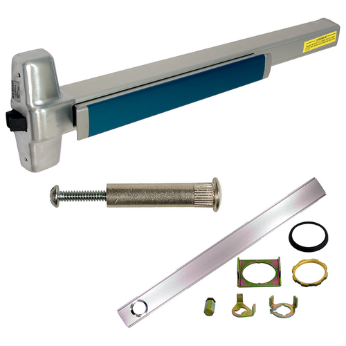 Von Duprin CD-98EO-626-36 SNB Cylinder Dogging Rim Exit Device, 36in, Grade 1, Satin Chrome, 6 Nuts Bolts