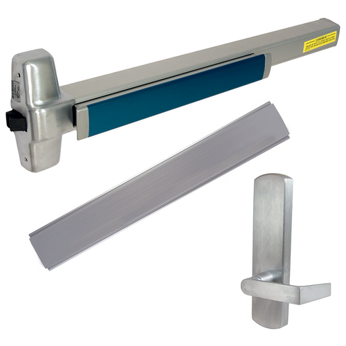 Von Duprin LD-98L-BE-626-48-RHR 06 KIT Less Dogging Rim Exit Device 996L-BE-06 Passage Lever Trim 48in RHR Satin Chrome