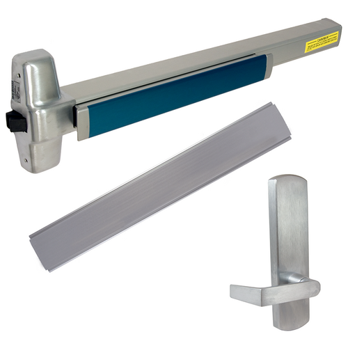 Von Duprin LD-98L-DT-626-36-LHR 06 KIT Less Dogging Rim Exit Device 996L-DT-06 Dummy Lever Trim LHR 36in Satin Chrome