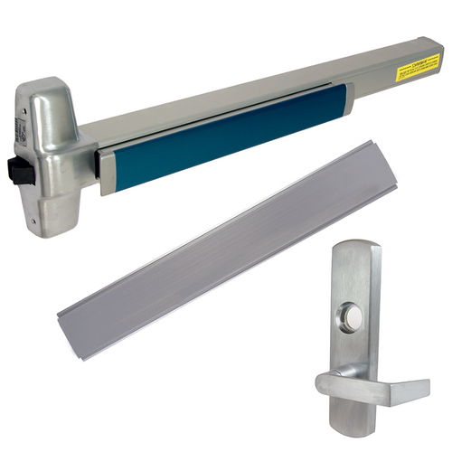 Von Duprin LD-98L-NL-626-48-RHR 06 Less Dogging Rim Exit Device, 996L-NL-06 Nightlatch Lever Trim, Satin Chrome