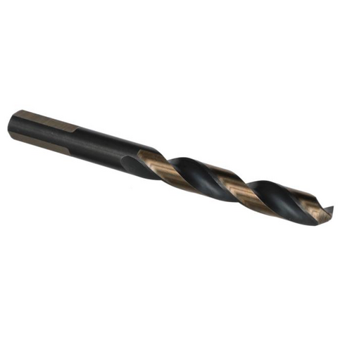 Drill America KFD3F1/4 1/4in HSS Contractor Drill Bit, 3-Flat Shank, M1 High Speed Steel