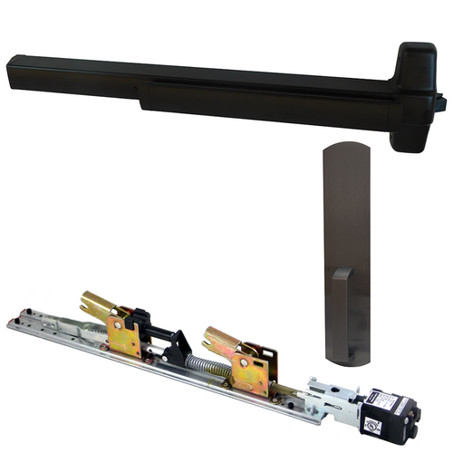 Von Duprin QELA-98DT-710-36 QEL Rim Exit Device Kit, 990DT Dummy Trim, 36in, Grade 1, Dark Bronze