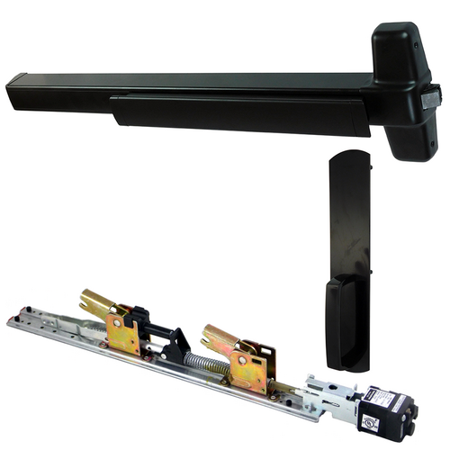 Von Duprin QELA-98DT-711-36 QEL Rim Exit Device, 990DT Dummy Trim, 36in, Grade 1, Flat Black