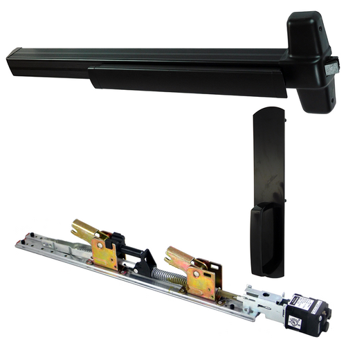 Von Duprin QELA-99DT-711-36 QEL Rim Exit Device Kit, 990DT Dummy Trim, 36in, Grade 1, Flat Black
