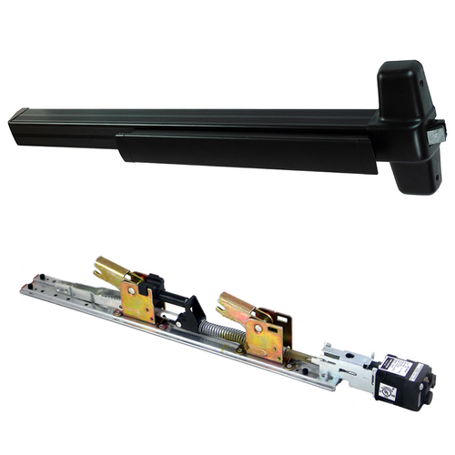 Von Duprin QELA-99EO-711-36 KIT - QEL Rim Exit Device, Exit Only No Trim, 36in, Grade 1, Flat Black