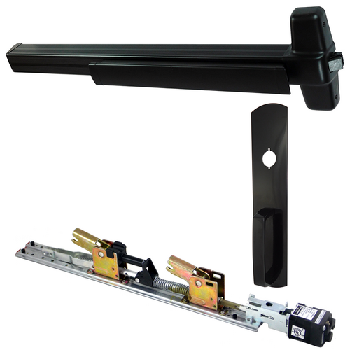 Von Duprin QELA-99NL-711-36 QEL Rim Exit Device 990NL Nightlatch Trim, 36in, Grade 1, Flat Black
