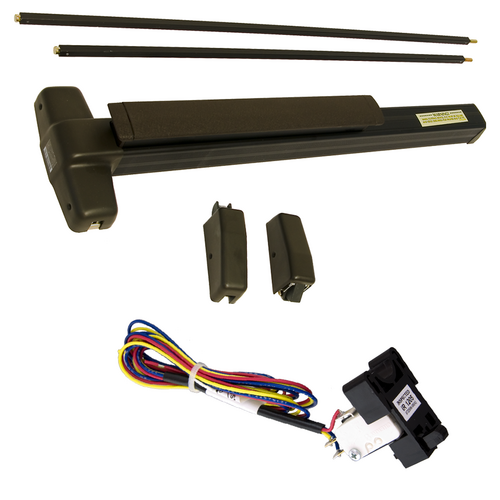 Von Duprin RX-9927EO-710-36 KIT - RX Surface Vertical Rod Exit Device, 36in x 84in, Dark Bronze, Grade 1