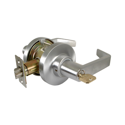 Marks Hardware 175S26D-3/4 Marks C Keyway Classroom Lever Lockset, 6 Pin, Grade 2, Satin Chrome