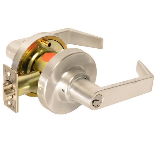 Marks Hardware EA195FEU/26D 24V EU Fail-Secure Storeroom Clutched Lever Lockset, Marks C Keyway, Satin Chrome